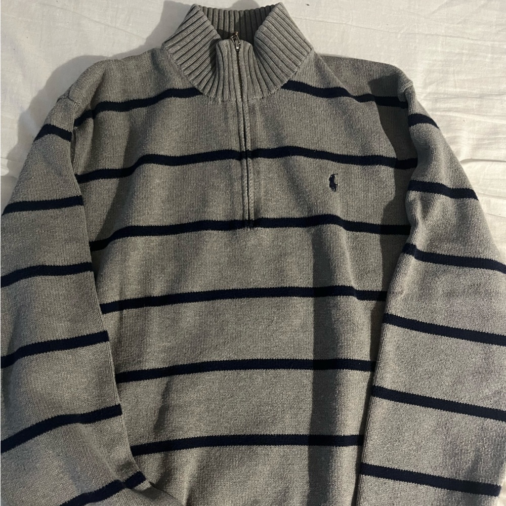 Vintage Polo Ralph Lauren Gray Quarter Zip